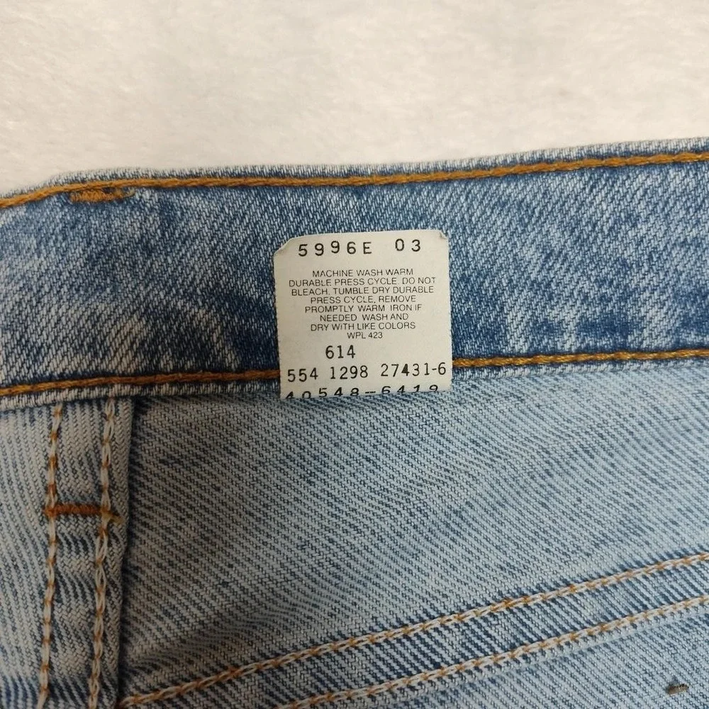 Vintage Levis 540 Jeans Mens 36x29 Blue Relaxed Straight Acid Wash 90s Denim USA